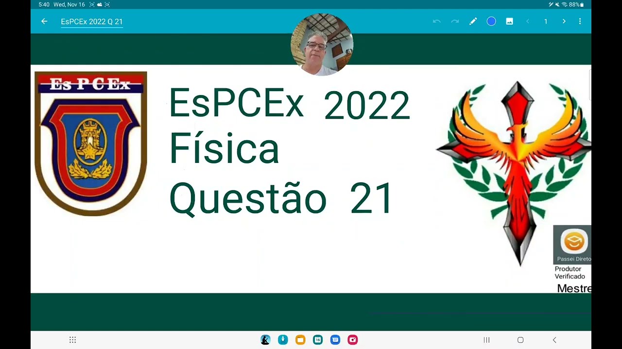 EsPCEx 2022 questão 21, Dois recipientes de mesma forma e tamanho são feitos do mesmo material