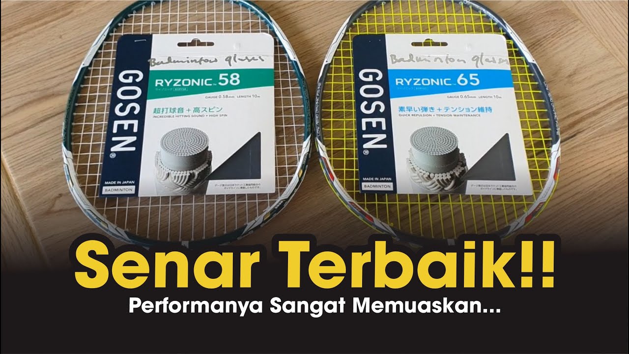 SANGAT MEMUASKAN! Senar terbaru dari Brand Jepang | Senar Raket Badminton | GOSEN RYZONIC