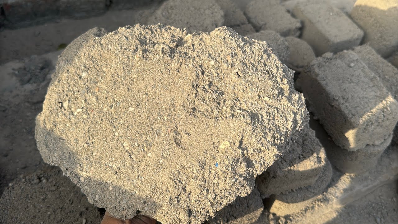New crumbling video of black &white grainy sand cement 🤩satisfying 🔥
