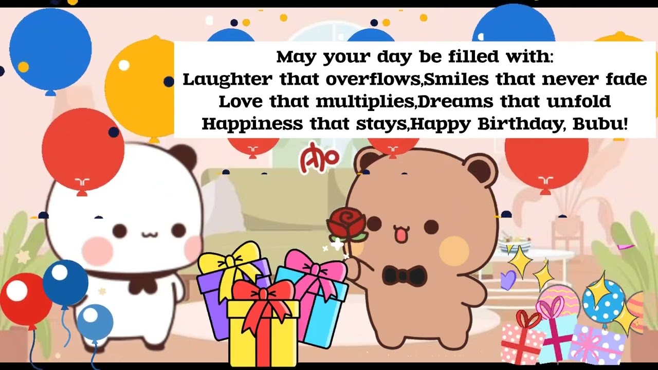 Happy Birthday Bubu 🥹♥️||Bubu Dudu #cute #bubududu