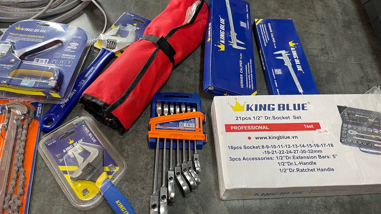 0903840137🌟24-1SALE🌟THANH LÝ BỘ KHẨU 21 CHI TIẾT KINGBLUE,THƯỚC KẸP CHẤT LƯỢNG,BỘ CỜ LÊ YETI