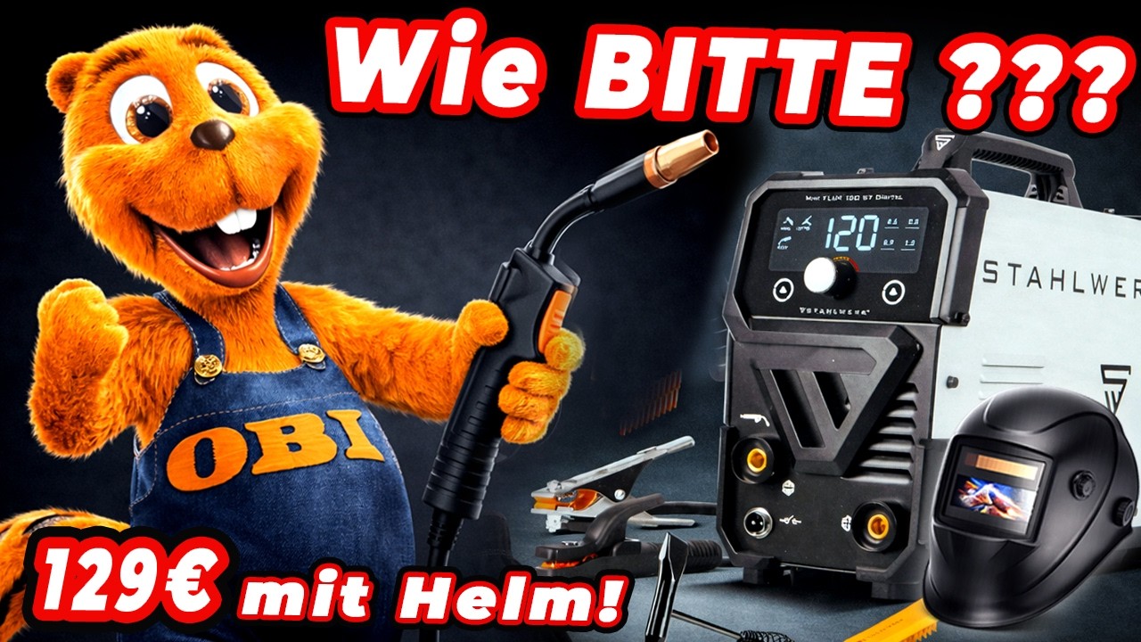 OBI verkauft ein 129€ Schweißgerät MIT Helm – wie bitte?!