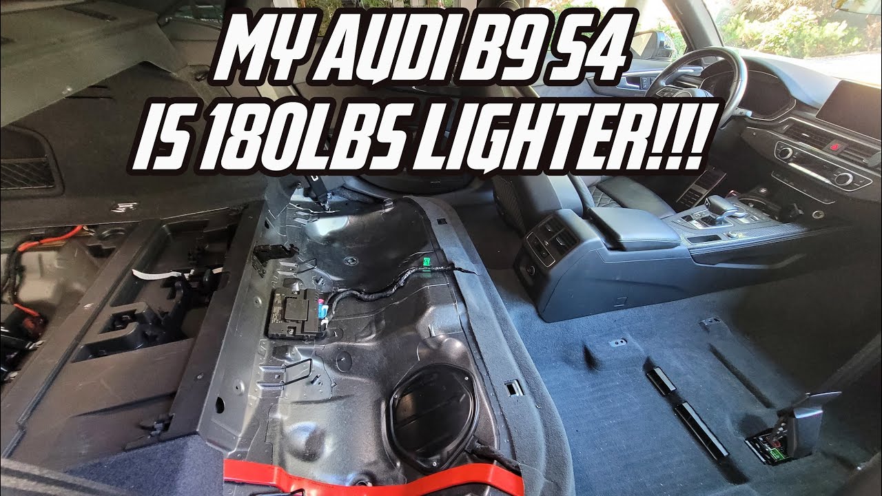How To Remove The Seats In An Audi B9 S4 (180lb Weight Reduction)