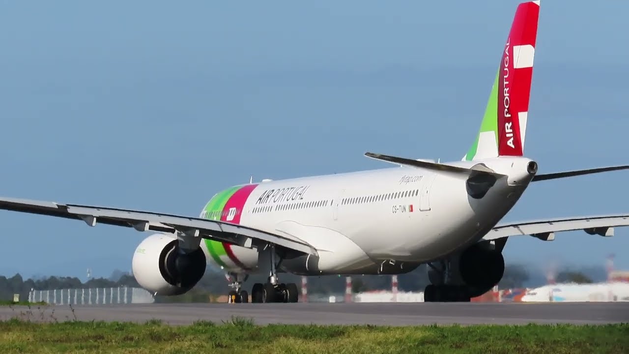 Descolagem potência máxima Airbus A 330 Neo aeroporto Francisco Sá carneiro porto OPO 
