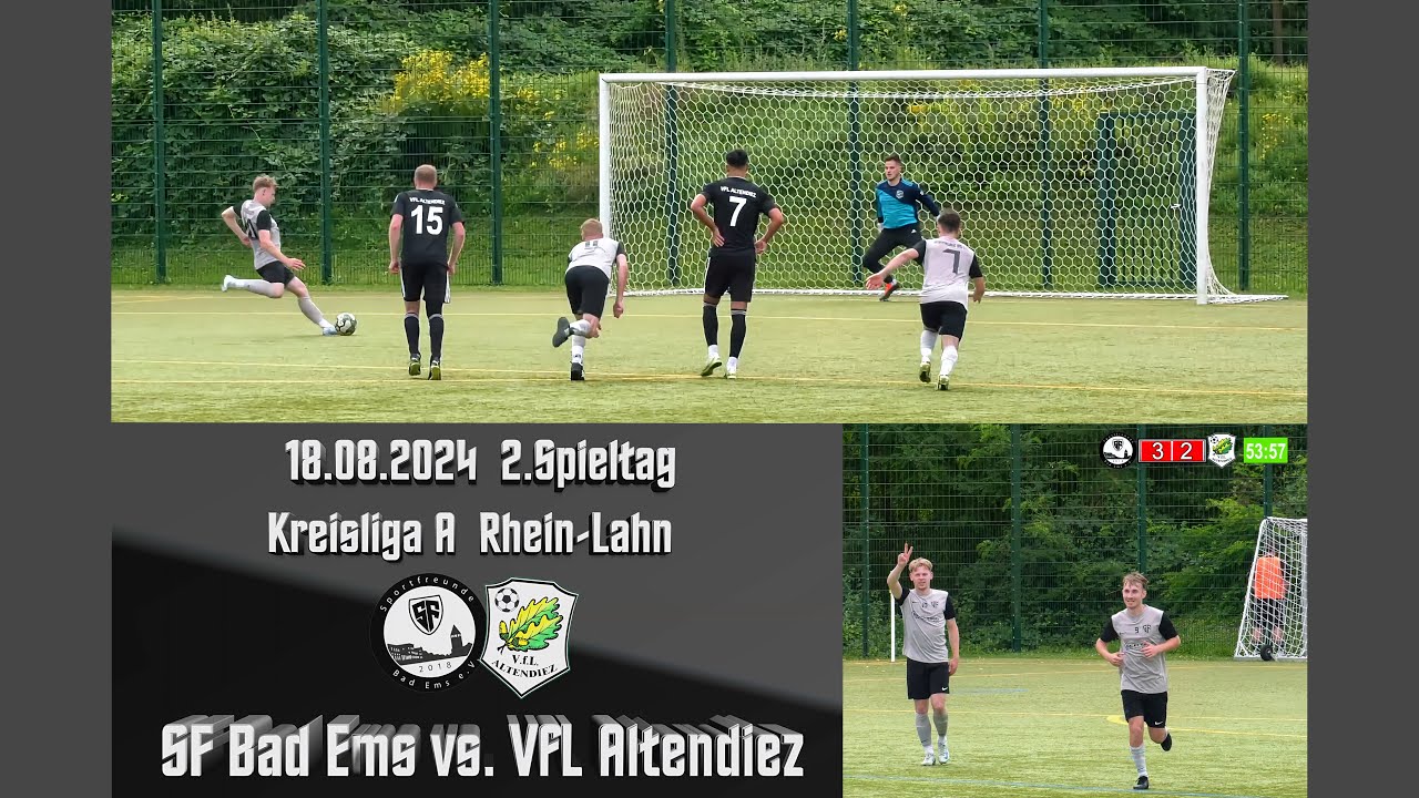 Kreisliga: Wechselnde Führungen und Traumtor! SF Bad Ems vs. VfL Altendiez