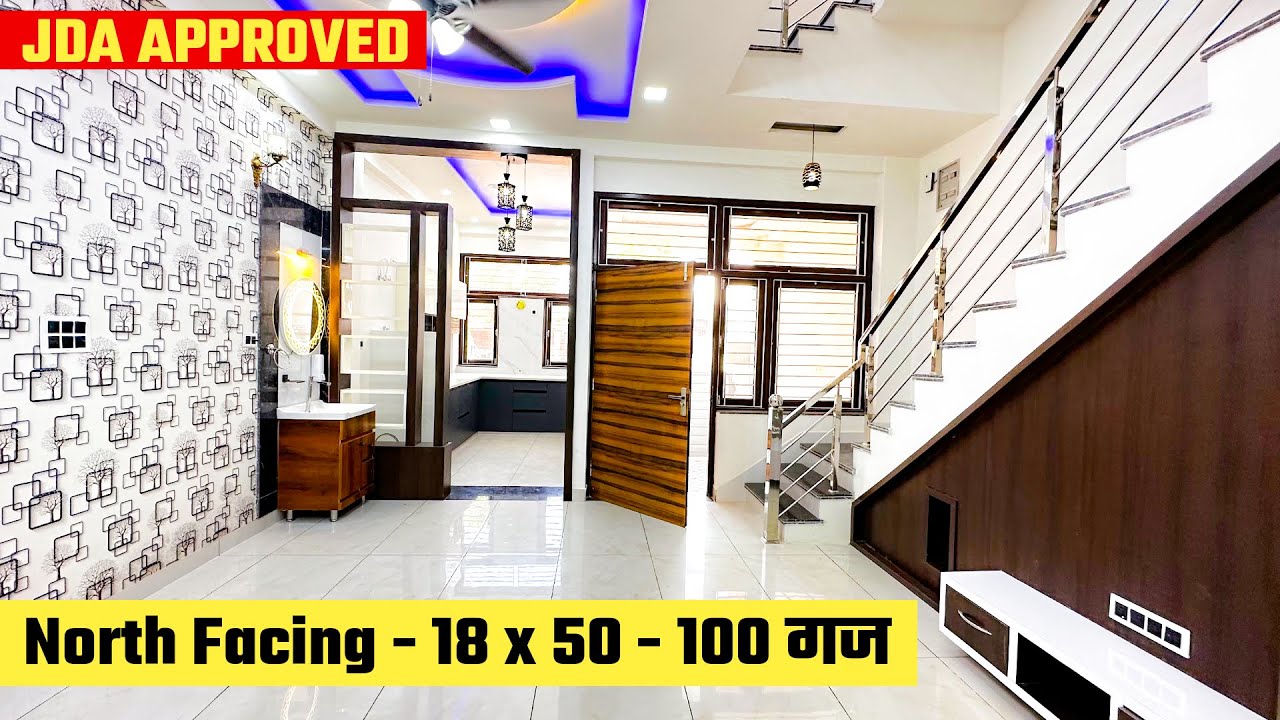 North Facing 18 by 50 - 100 GAJ Independent house with 3 rooms in vaishali nagar 