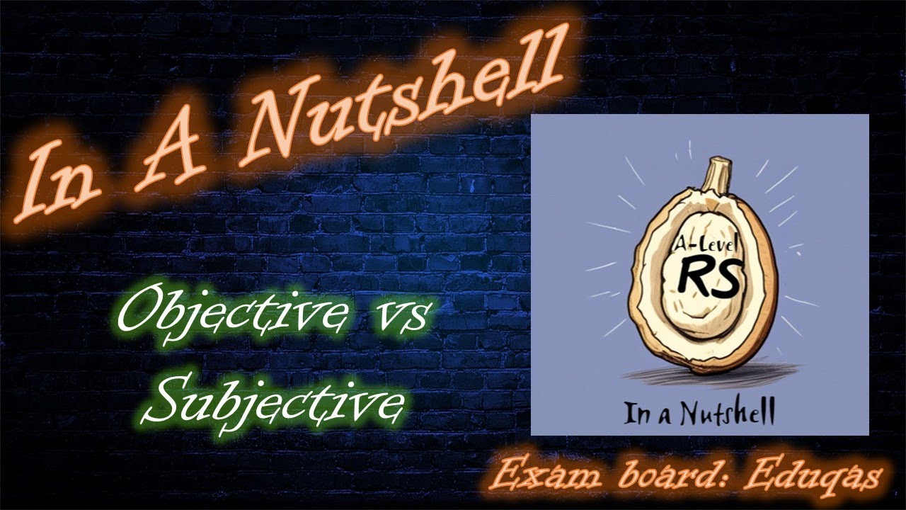 Objective vs Subjective Views of Scripture... In A Nutshell (Eduqas A-Level RS Christianity 1D)