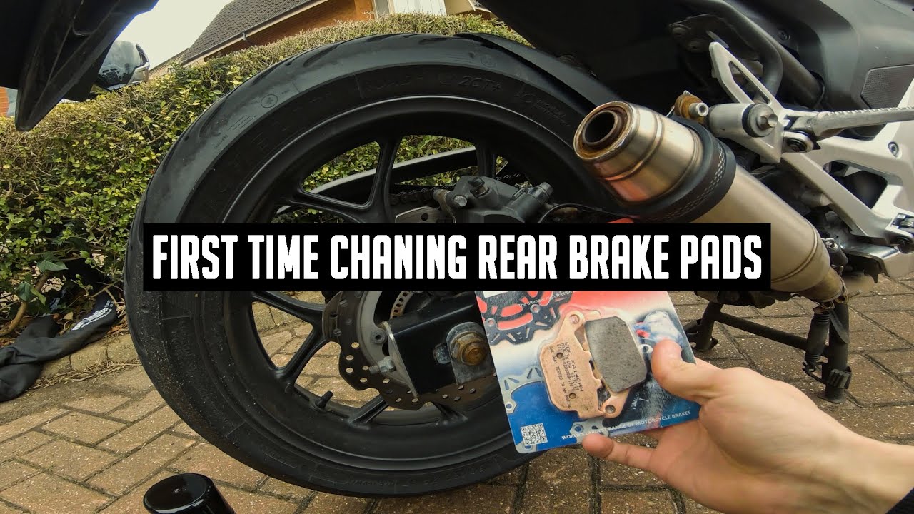 CHANGING REAR BRAKE PADS ON HONDA NC700X