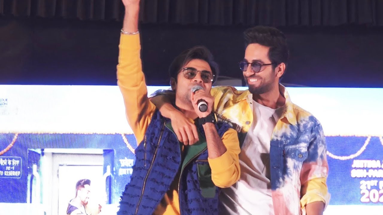 Ayushmann Khurrana And Jitendra Kumar Promote Shubh Mangal Zyada Saavdhan At Bhavans College