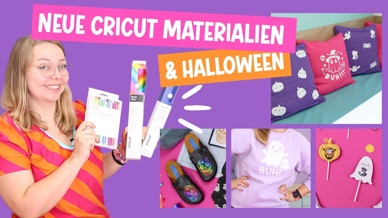 NEUE Cricut Materialien im Test! Diese 4 Produkte müsst ihr sehen 👀✨ (Halloween DIYs 🎃)