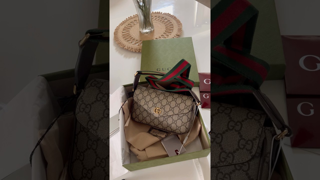 Gucci Ophidia mini bag unboxing #guccibag #gucci #shorts #fyp #unboxing #gucciophidia
