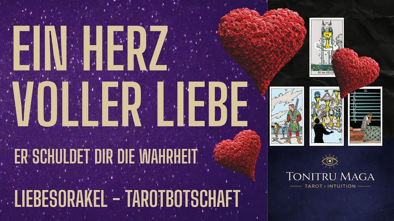 Er denkt ständig an dich – und schuldet dir die Wahrheit, sein Herz ist voll Liebe.