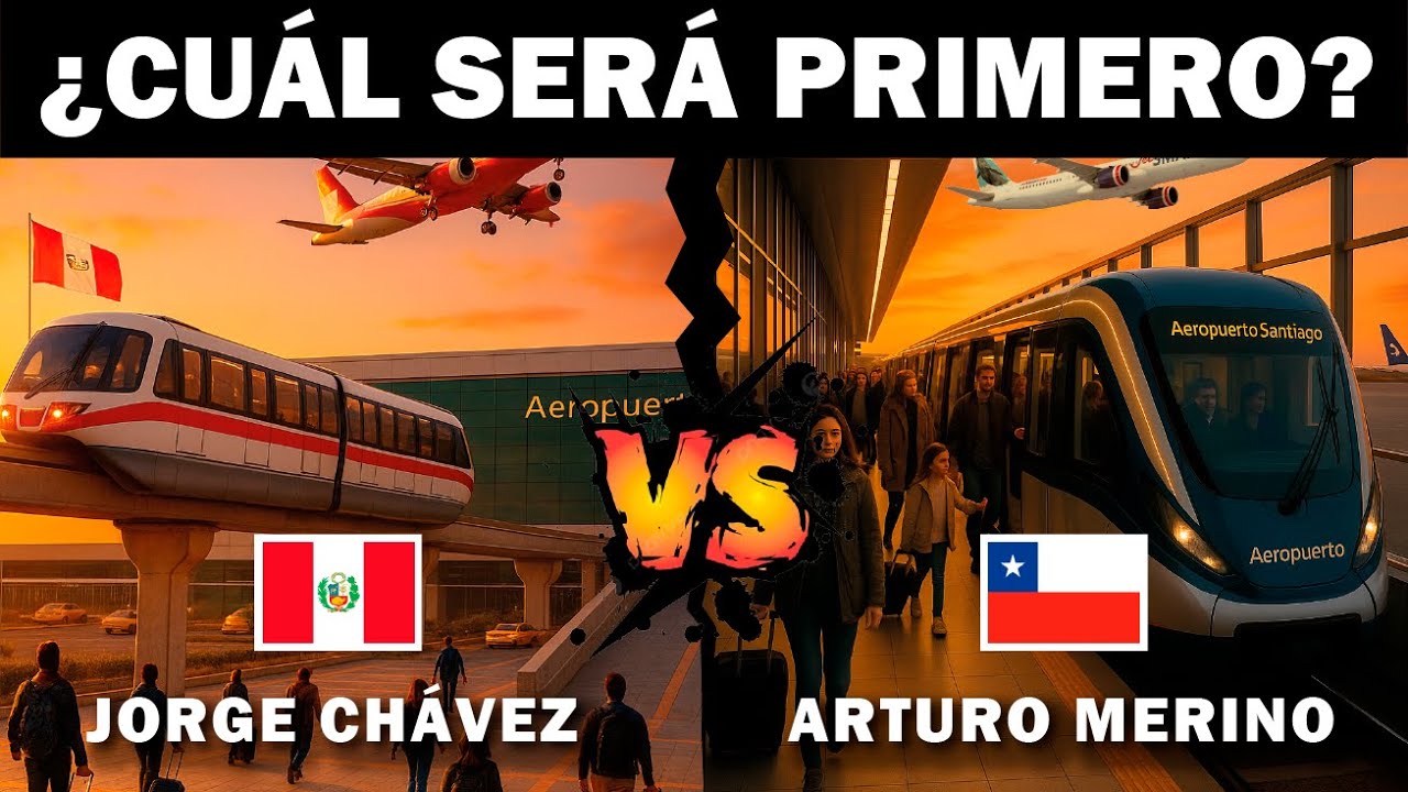 Lima Vs. Santiago: ¿Qué aeropuerto tendrá el primer tren conectado con el metro?