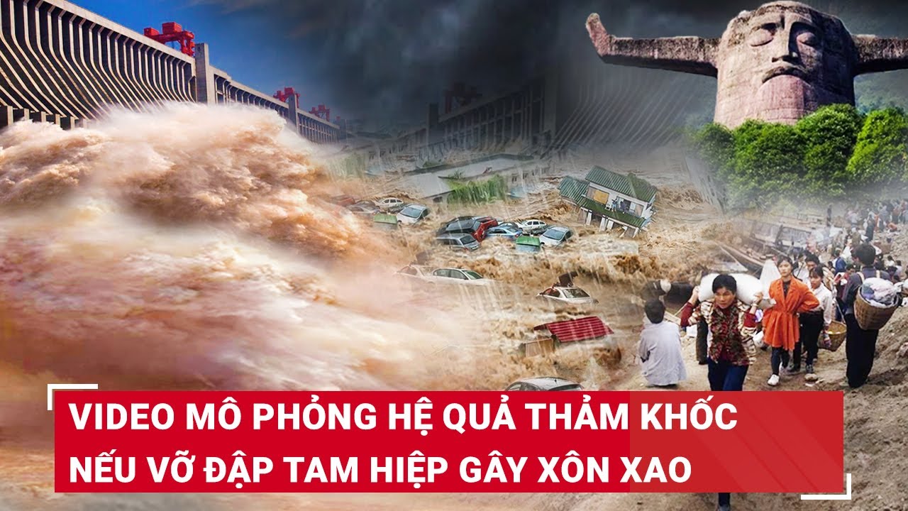 Nếu đập Tam Hiệp vỡ: 4 thành phố lớn của Trung Quốc chìm sâu dưới nước, sức công phá như sóng thần