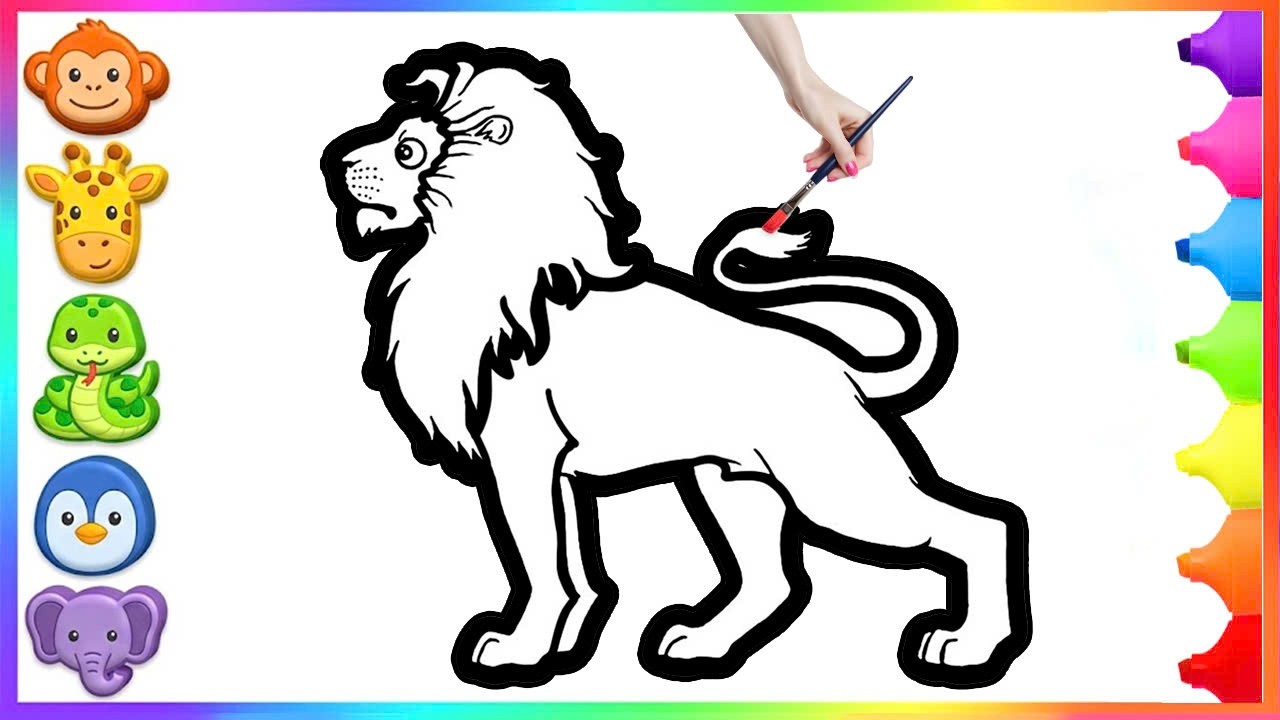 🦁 How To Draw The Lion King | Lion Drawing | Easy Step By Step Tutorial