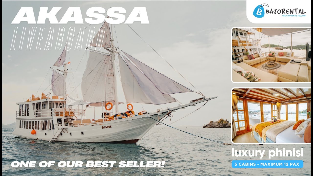 Akassa Liveaboard Komodo &ndash; 5 Bespoke Cabins & Deluxe Sailing Experience #sailingkomodo #komodo