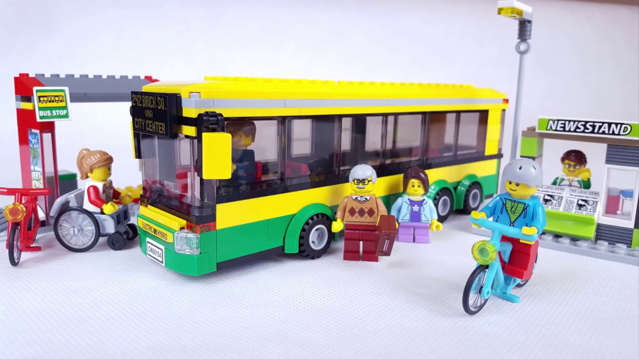 Lego City 60154 Bus Station Przystanek Autobusowy Speed Build Stop Motion