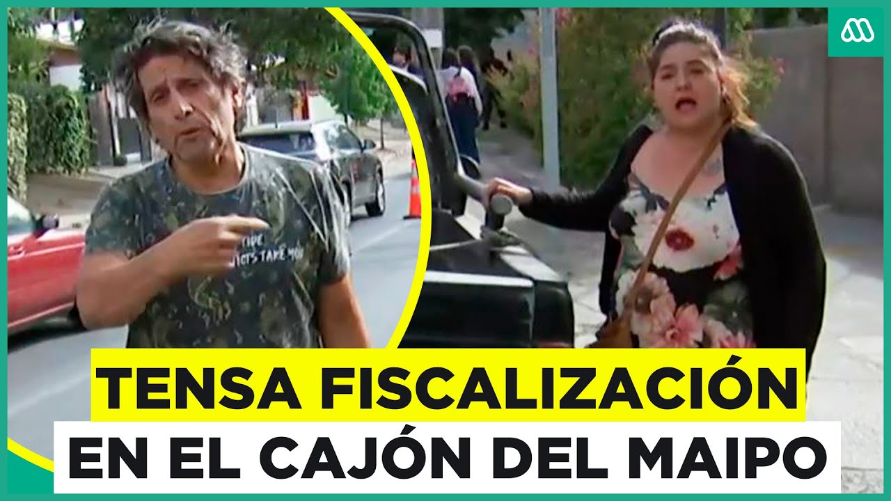 Conductor insulta a equipo de Meganoticias en plena fiscalización en el Cajón del Maipo