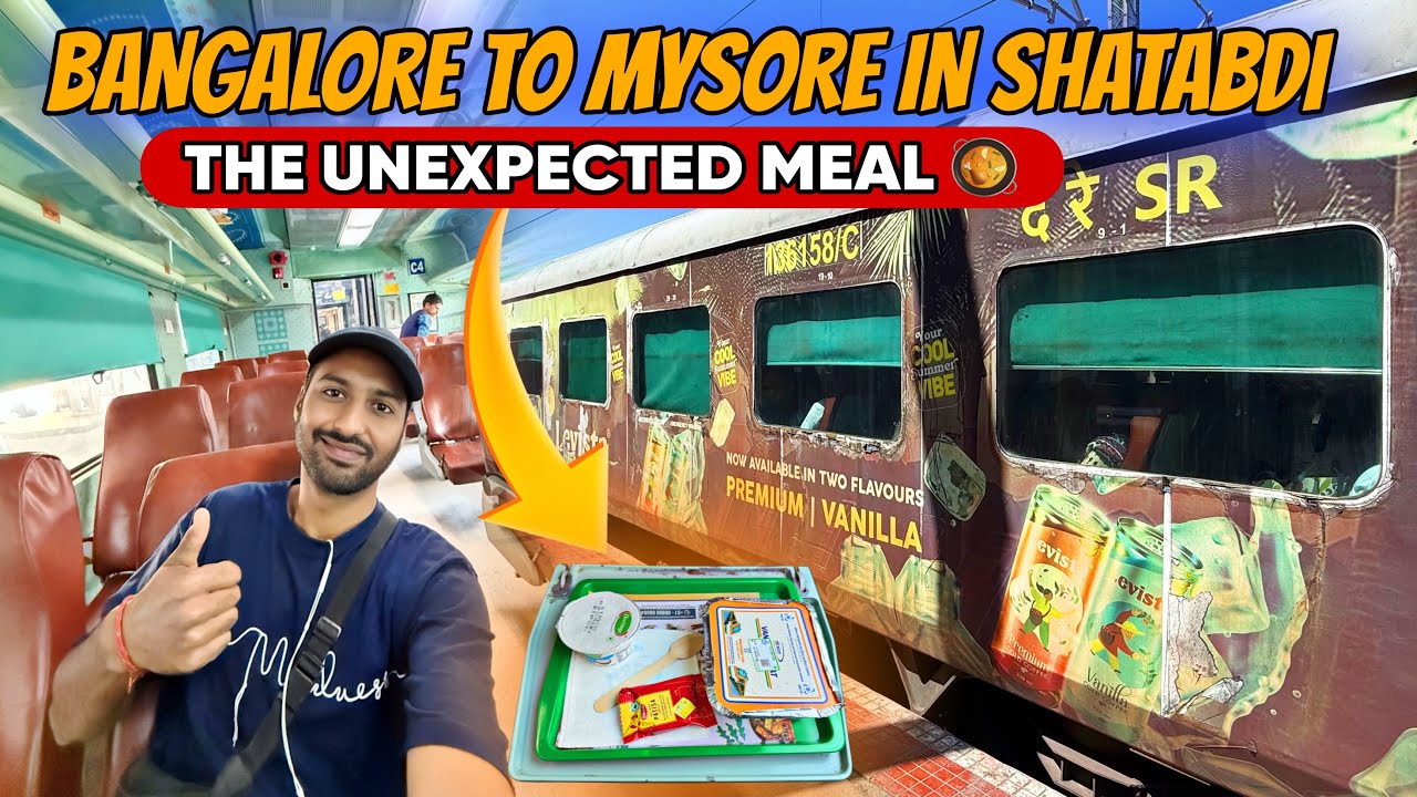 I Got Unexpected Meal in Shatabdi Express Bangalore to Mysuru