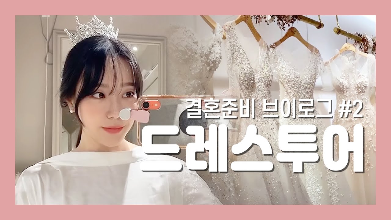 결혼준비 브이로그 #2👰🏻/ 드레스투어 (로즈로사,로브드K,에스띠아) /미적지근한 남친반응..