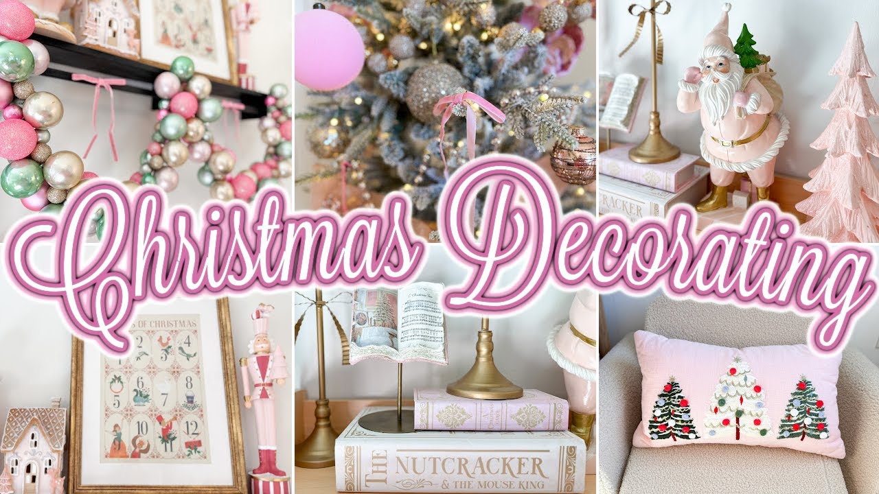 🎀 PINK CHRISTMAS DECORATING IDEAS 🎀  Pinkmas Christmas Decor + Decorating The Christmas Tree
