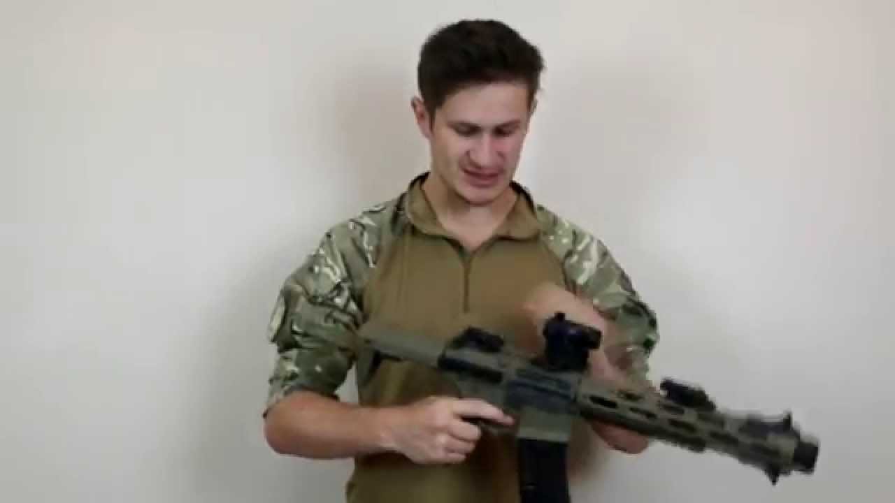 ARES Amoeba AM-013 THE HONEY BADGER Airsoft Gun Assault Rifle REVIEW!