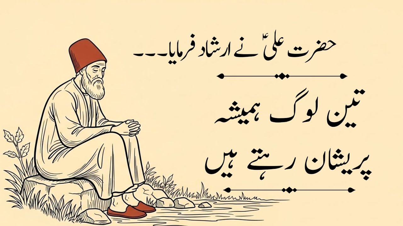 Hazrat Ali (A.S) Ne Farmaya | 3 Log Hamesha Preshan Rehte Hain | World of Wisdom