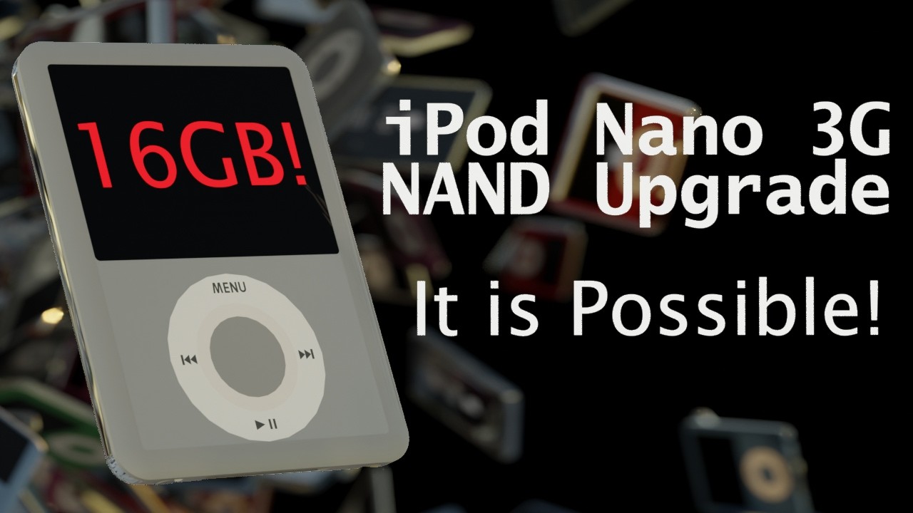 Апгрейд памяти iPod Nano 3G до 16 ГБ &mdash; готово!