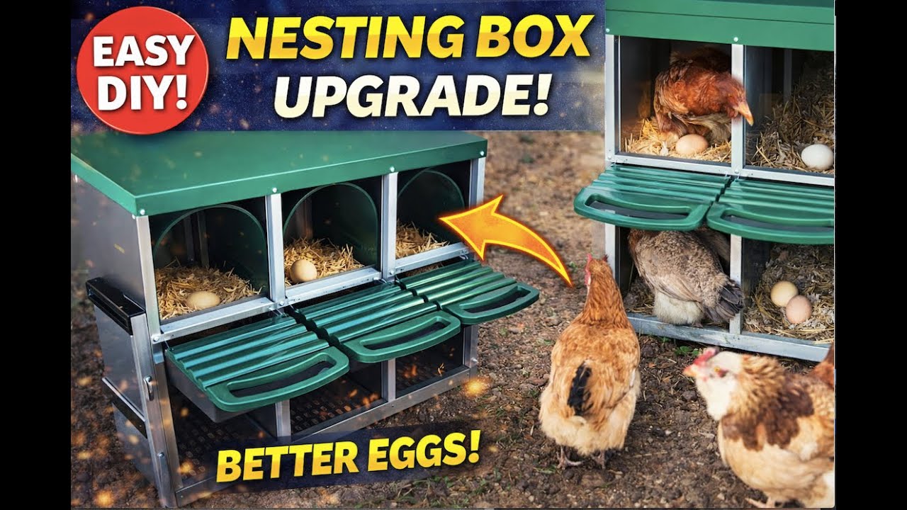 DIY How to Assemble GarveeLife Nesting Boxes for Chickens, 6 Holes Chicken Nesting Boxes with Legs