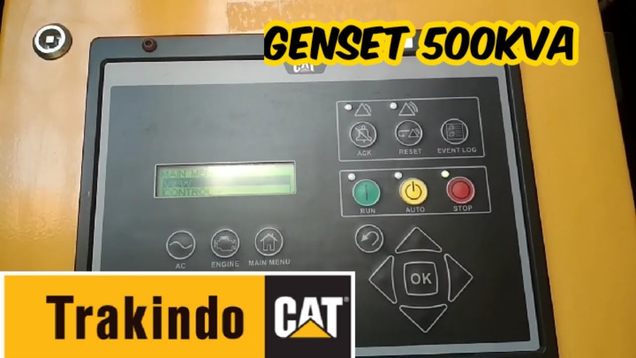 Cara Menghidupkan dan Mematikan Genset CAT & Mercy 500KVA
