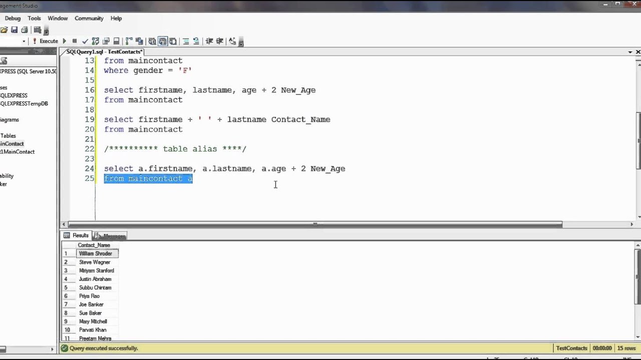 SQL Advanced - Lesson3 -  Functions (COUNT, MIN, MAX, AVG)  - Part 1
