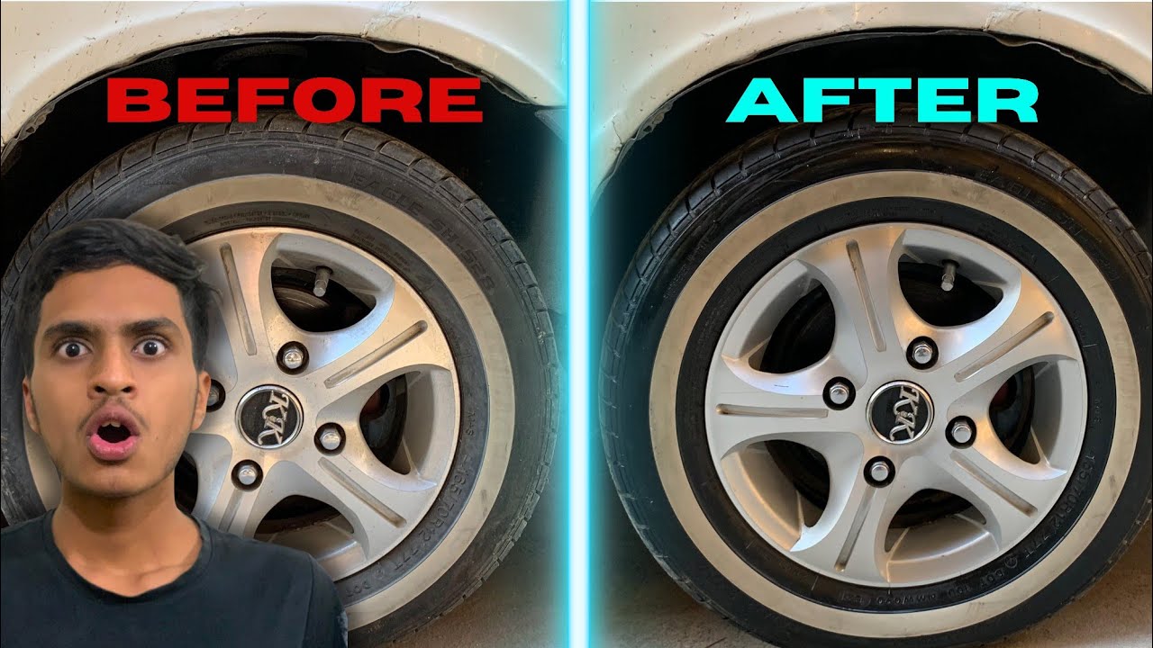 How to clean your CAR'S WHEELS 🤔and BUMPERS | Suzuki Mehran | Authentic Guy