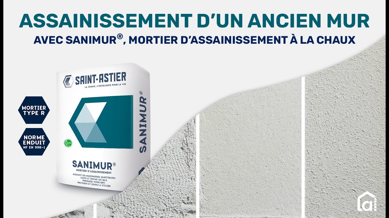 Assainir et traiter un ancien mur avec la chaux anti-salp&ecirc;tre SANIMUR&reg; |&nbsp;Saint Astier et Alsabrico