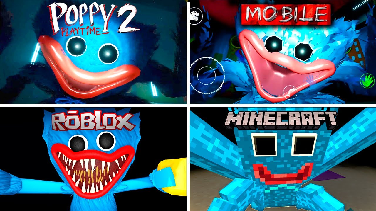 Poppy Playtime - Эволюция Huggy's во всех играх Minecraft, Roblox, Poppy Playtime 2 Mobile