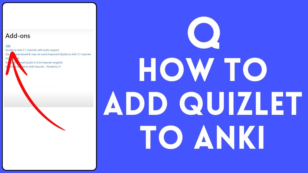 How to Add Quizlet to Anki 2024 | Include Quizlet to Anki