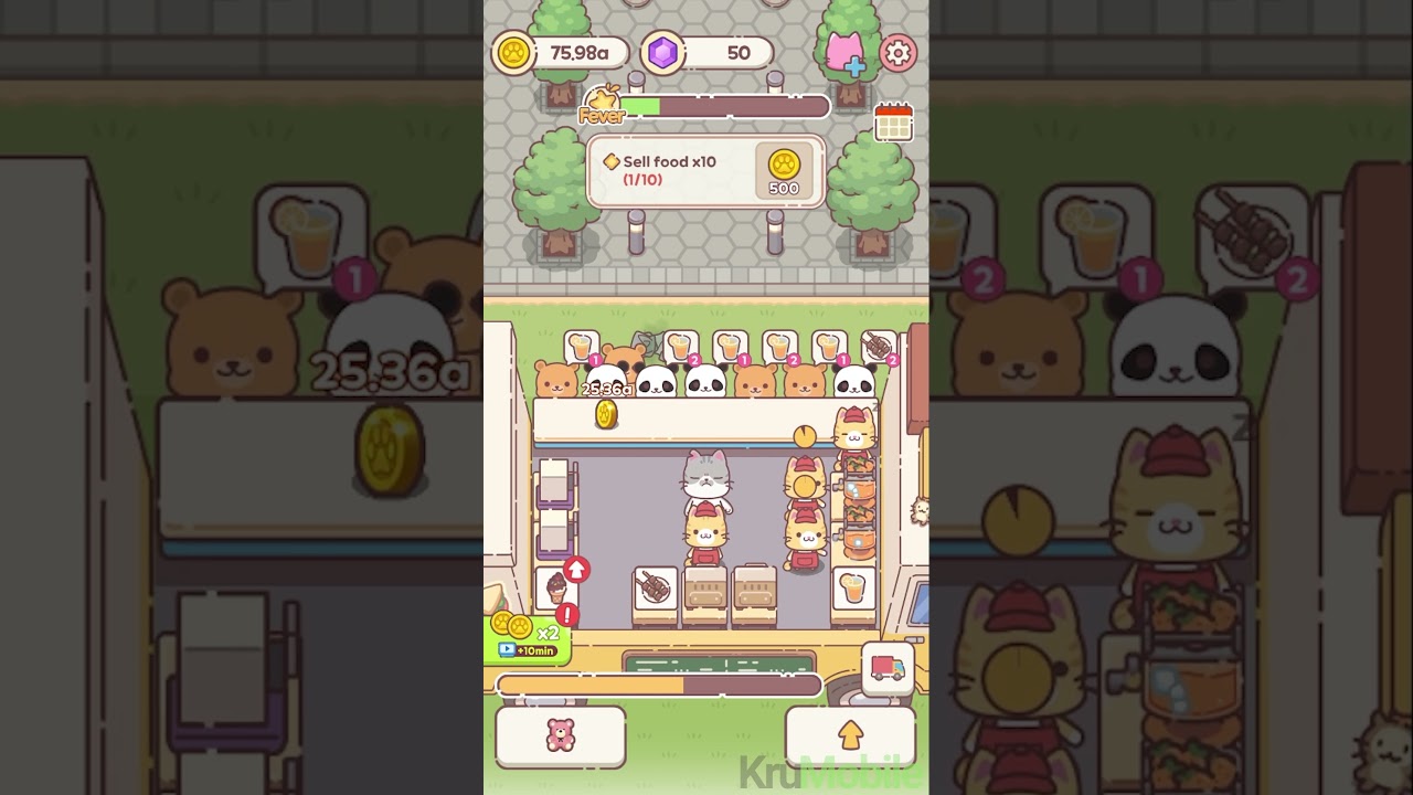 Idle Food Cafe : Genius Chef Gameplay #krumobile  #games #gaming