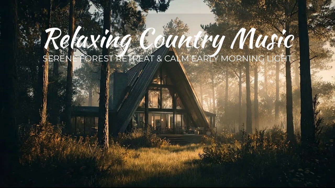 Relaxing Country Music | Serene Forest Retreat & Calm Early Morning Light