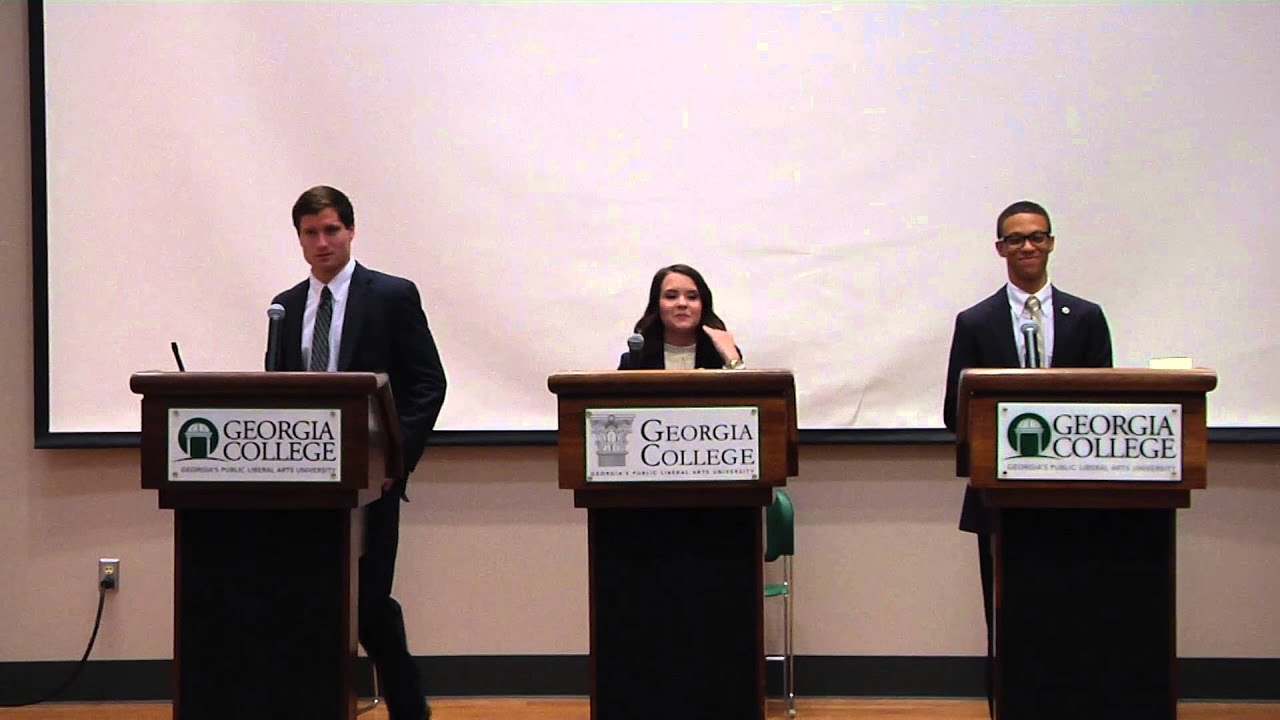 Georgia College's 2016 SGA Presidential Debate