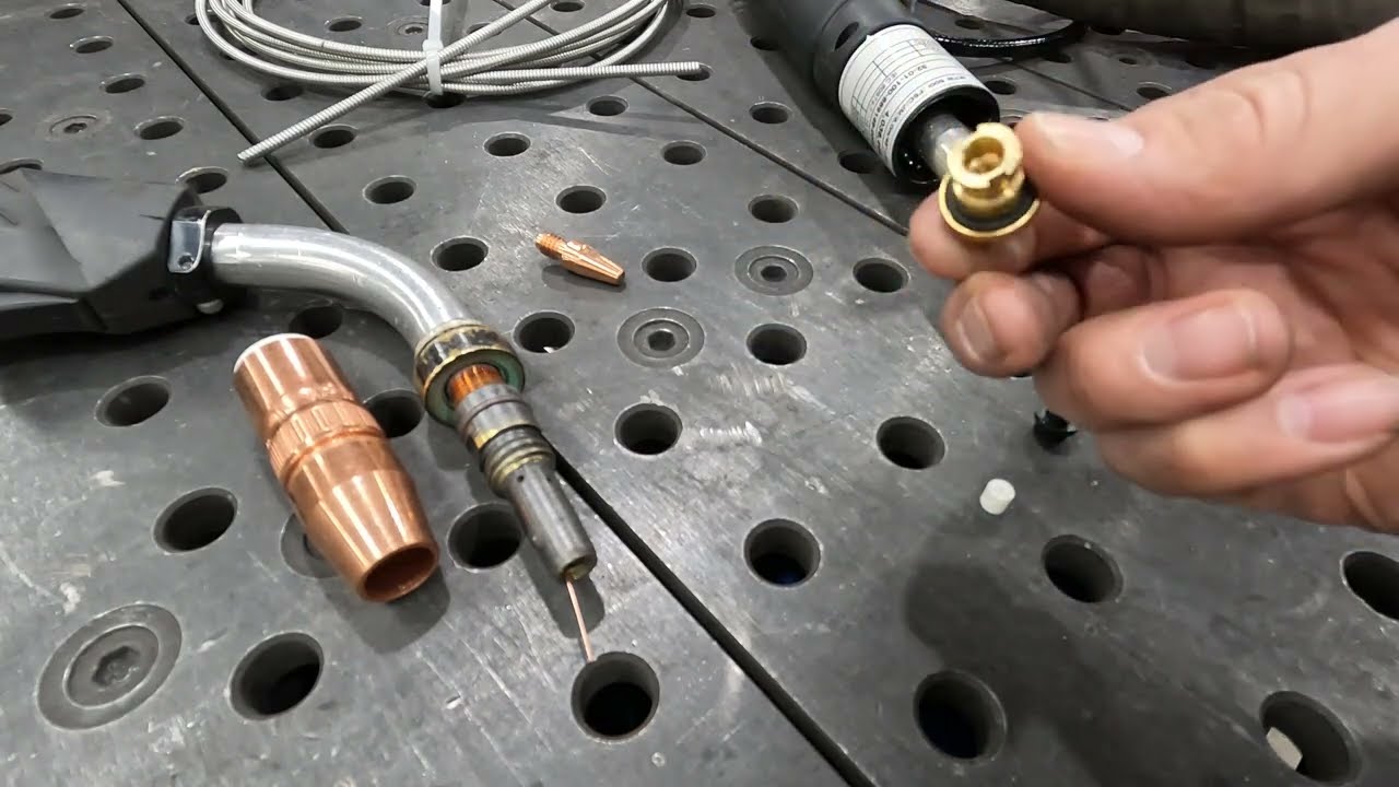 Fronius Mig gun consumables, and liner changing