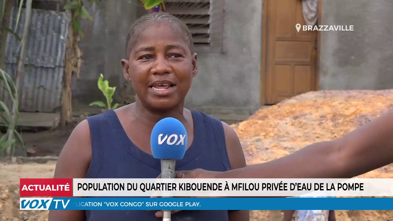 Population du quartier Kibouendé à Mfilou privée d'eau de la pompe