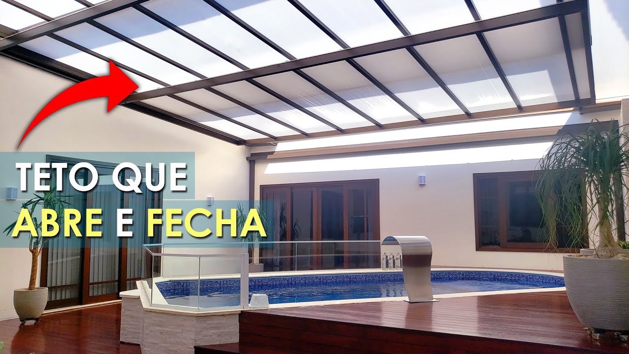 Teto Retrátil Para Área Externa Com Piscina - Ville DC