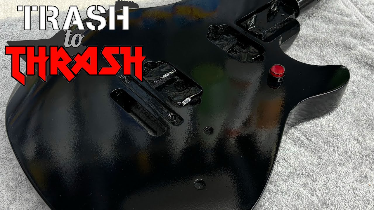 Trash to Thrash - EVH Wolfgang Standard Lizard Burst Refinish part 2