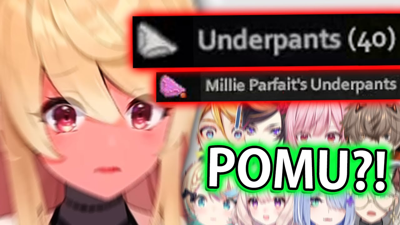 Pomu stole the entire NijiEN servers panties and got caught...