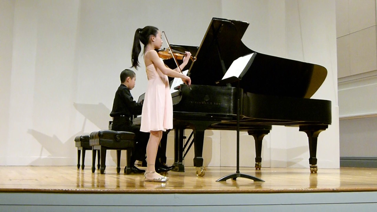 Xiaozhou Xu and Sara Yamada perform Sonatina for Violin and Piano in G Major, Op. 100, I by Dvorak