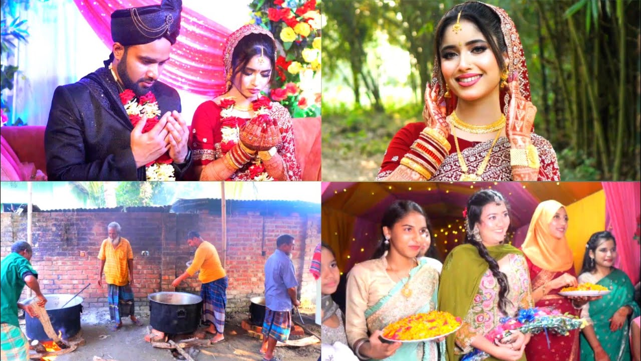 গ্রামের সাদামাটা বিয়ে | Traditional Village Wedding Highlights 2026 | Village Wedding Cooking