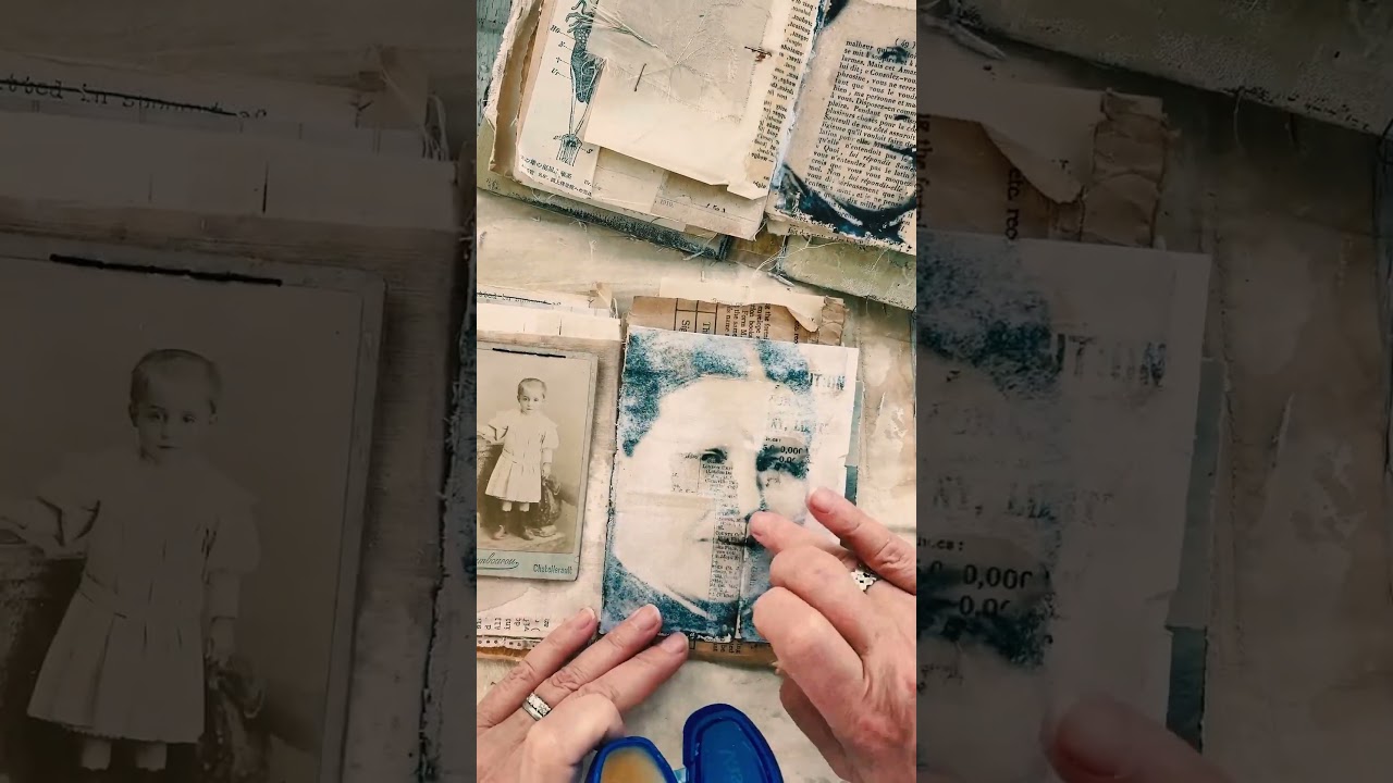 Image transfer in art journal #artjournal #imagetransfer