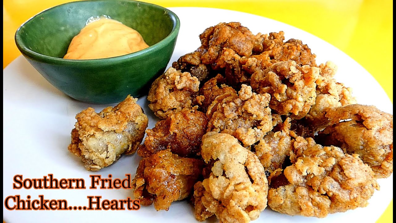 Southern Fried Chicken Heart Delights!! Easy AND Delicious