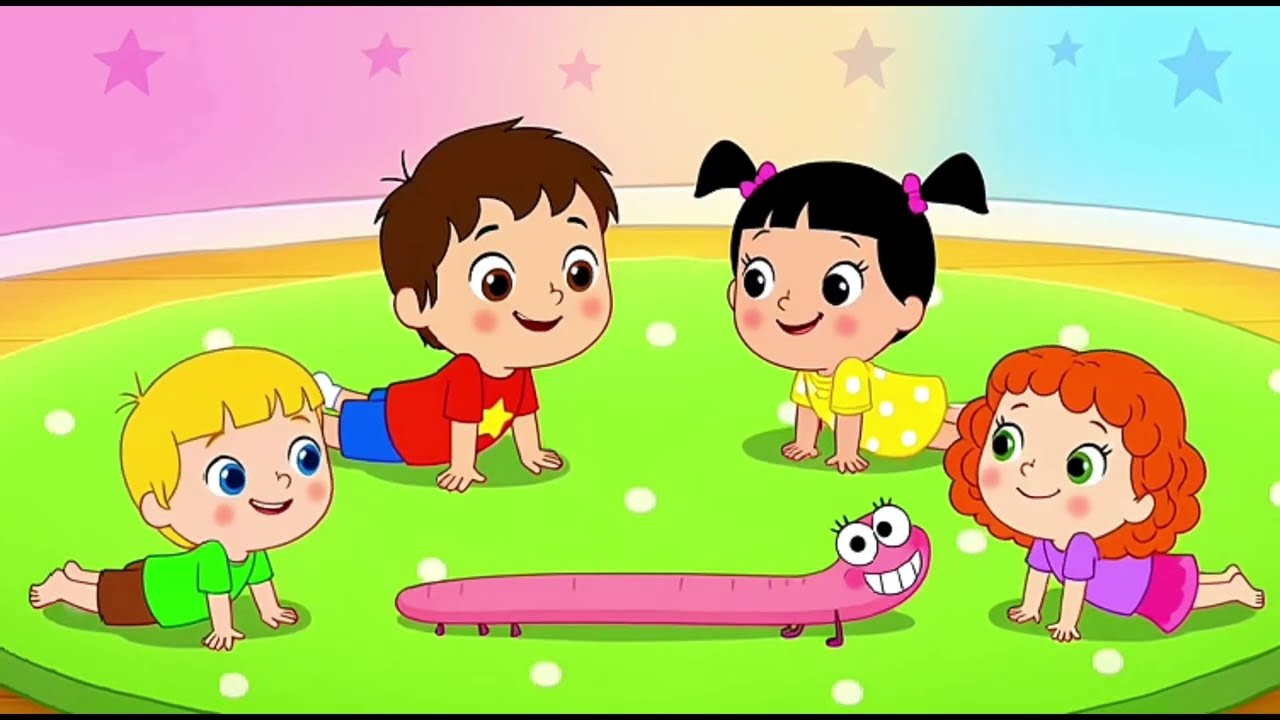 Wiggle Like a Worm | Fun Action Song for Toddlers & Babies | InfanTown