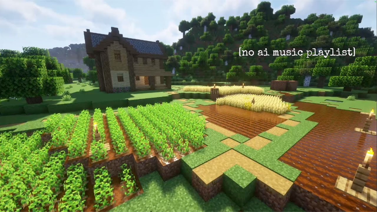 pov: you just built your first farm in minecraft | relaxing minecraft ambiance + lofi [no ai]