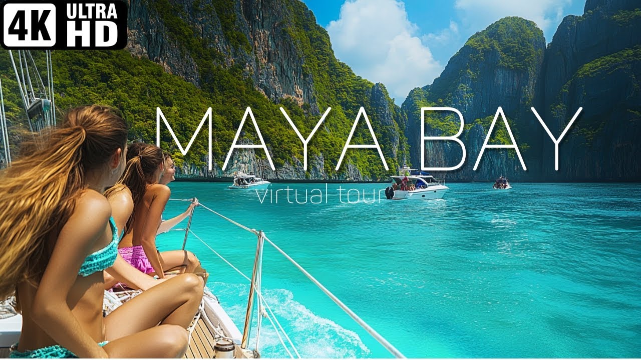 Maya Bay [4K] 🇹🇭 | Пляж, от которого перехватывает дыхание | Таиланд 2025